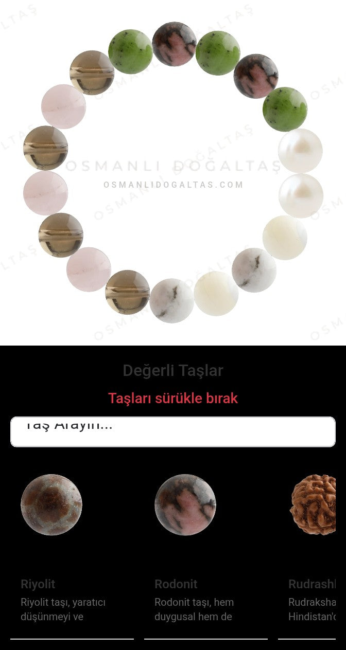 Özel Tasarım Elastik Misineli - 18 Taş - Özel Tasarım Görseli