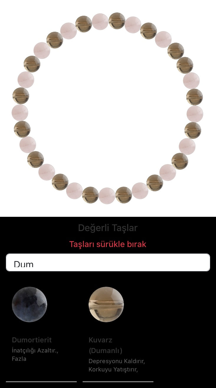 Özel Tasarım Elastik Misineli - 33 Taş - Özel Tasarım Görseli