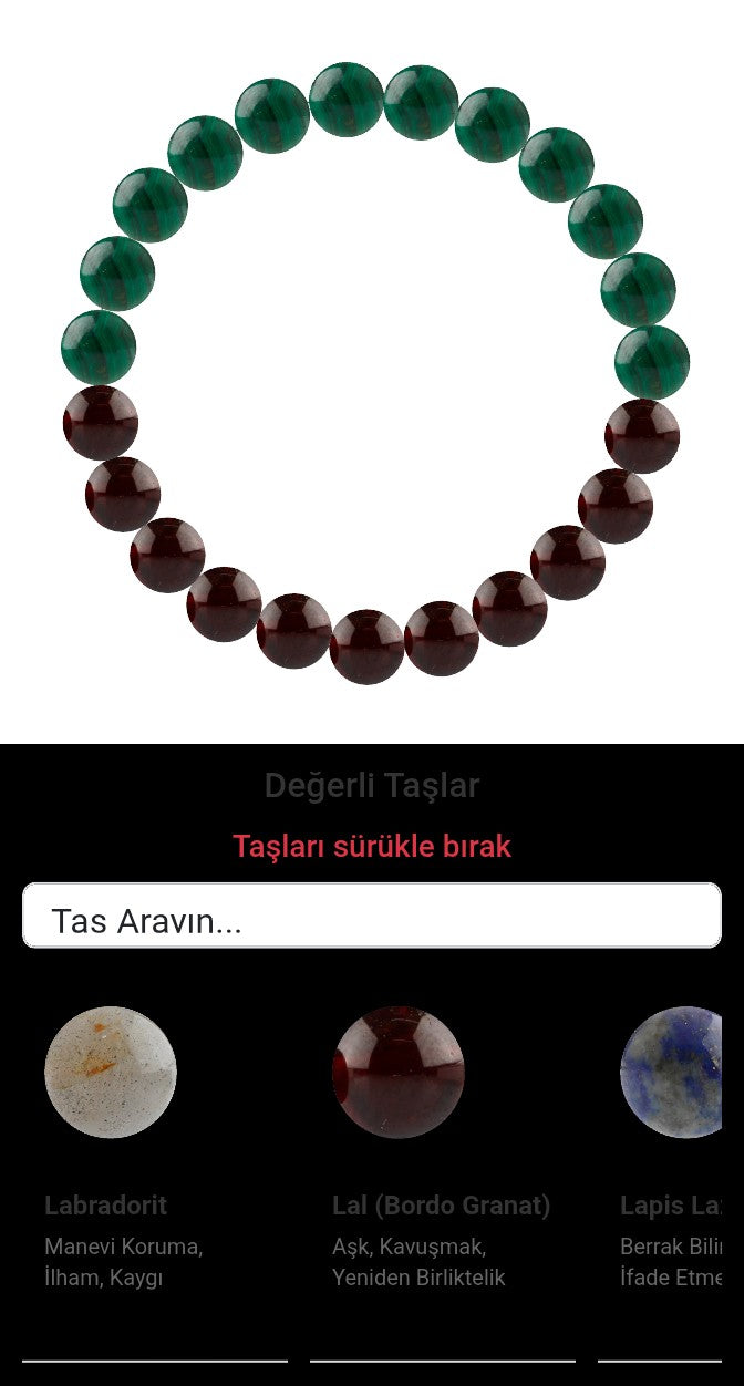 Özel Tasarım Elastik Misineli - 23 Taş - Özel Tasarım Görseli