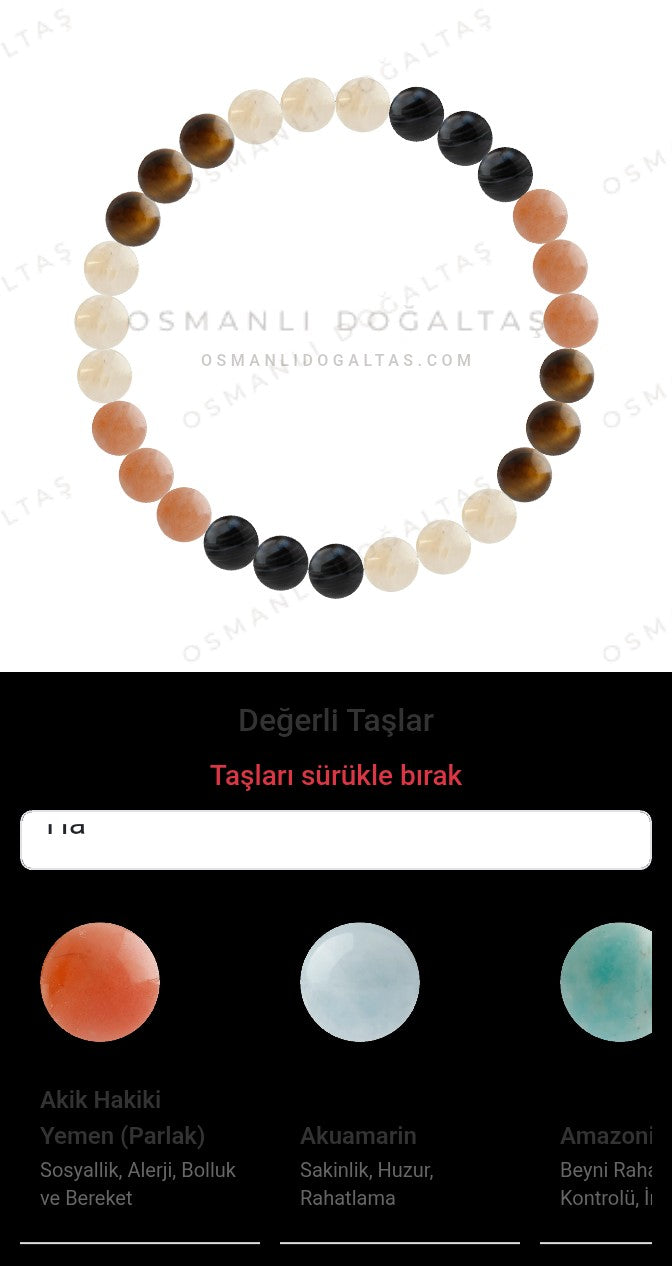 Özel Tasarım Elastik Misineli - 27 Taş - Özel Tasarım Görseli