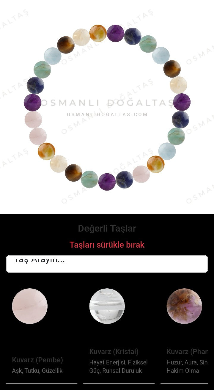 Özel Tasarım Elastik Misineli - 27 Taş - Özel Tasarım Görseli