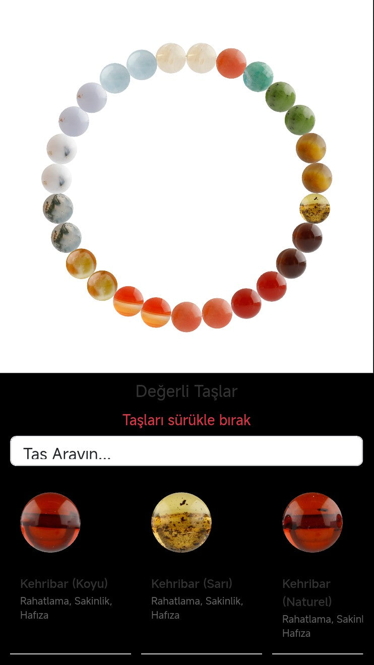 Özel Tasarım Elastik Misineli - 27 Taş - Özel Tasarım Görseli