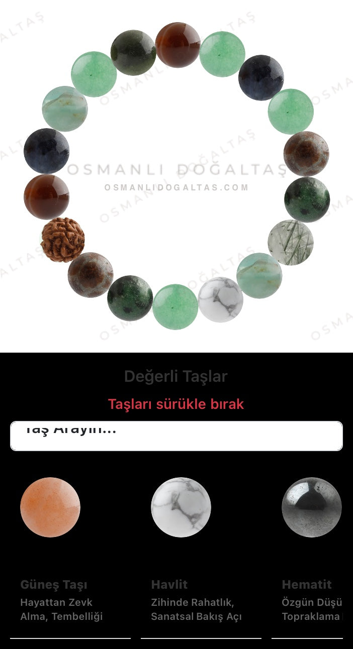 Özel Tasarım Elastik Misineli - 18 Taş - Özel Tasarım Görseli