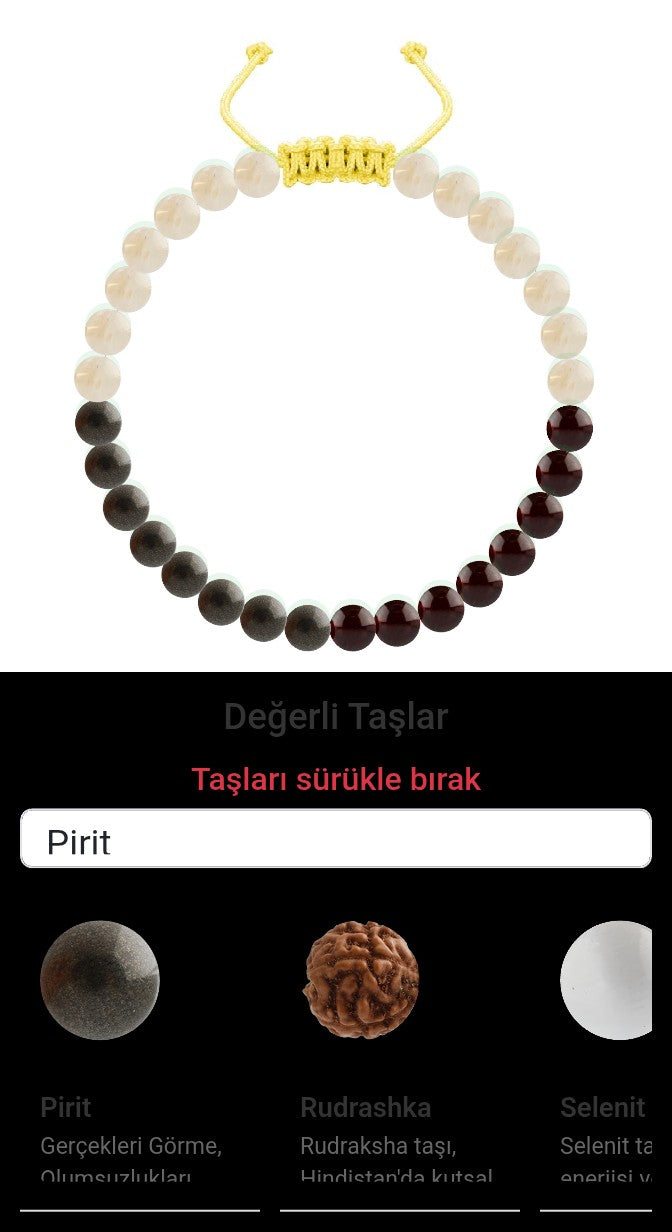 Özel Tasarım Merdiven Kapama Bileklik - 30 Taş - Özel Tasarım Görseli