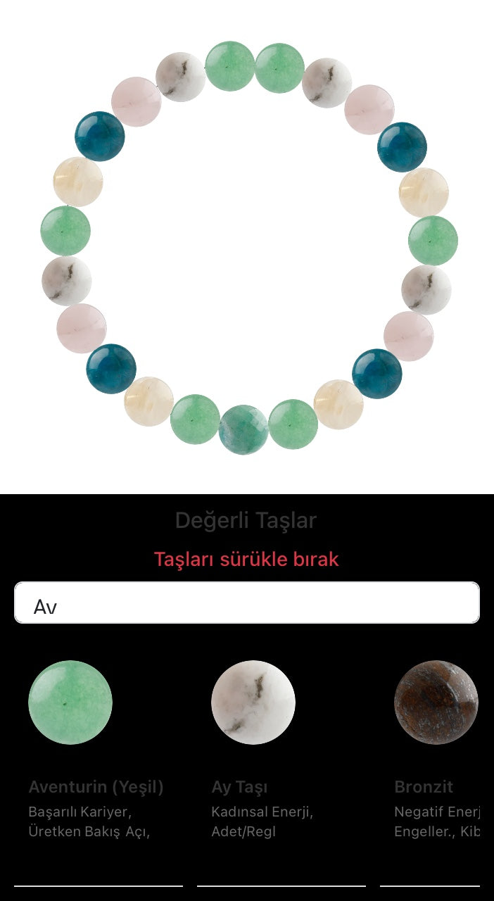 Özel Tasarım Elastik Misineli - 23 Taş - Özel Tasarım Görseli