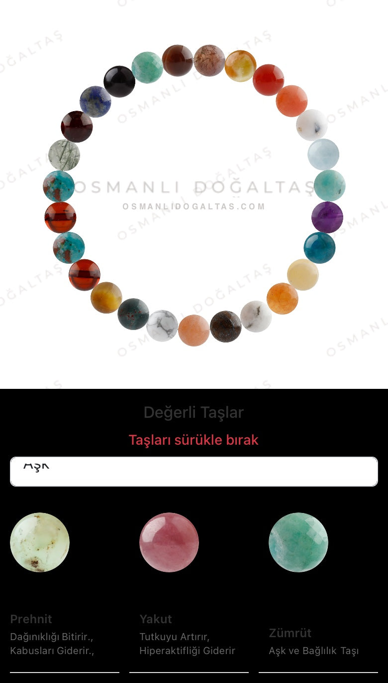 Özel Tasarım Elastik Misineli - 27 Taş - Özel Tasarım Görseli