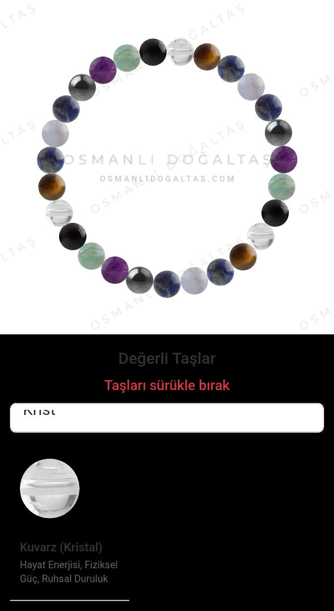 Özel Tasarım Elastik Misineli - 27 Taş - Özel Tasarım Görseli