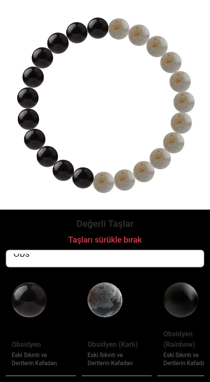 Özel Tasarım Elastik Misineli - 23 Taş - Özel Tasarım Görseli