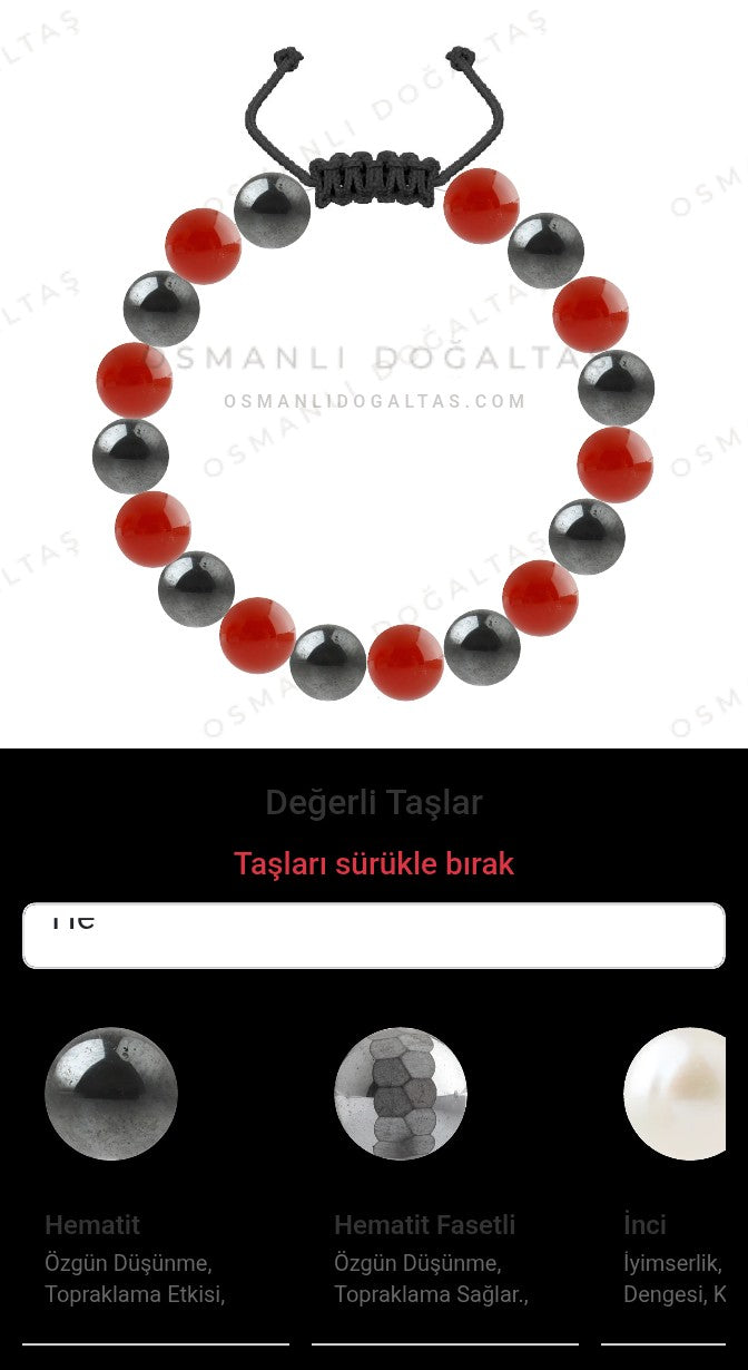 Özel Tasarım Merdiven Kapama Bileklik - 18 Taş - Özel Tasarım Görseli
