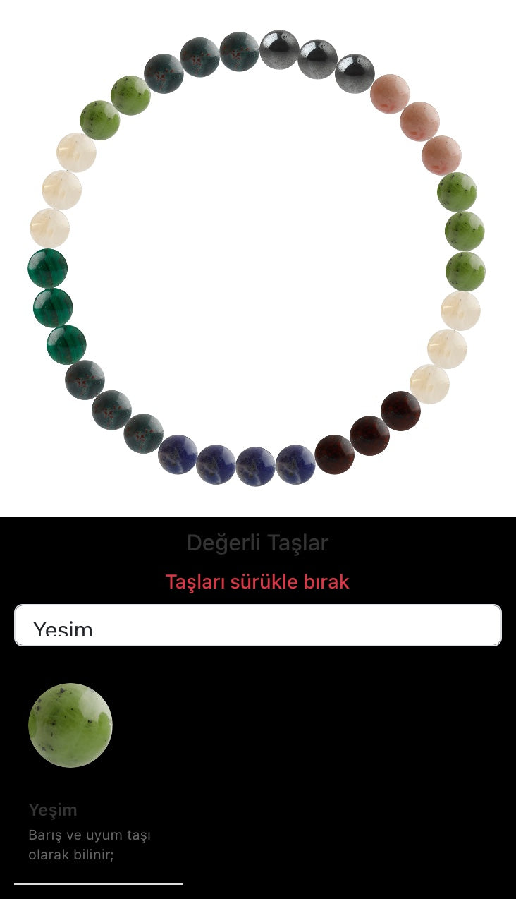 Özel Tasarım Elastik Misineli - 33 Taş - Özel Tasarım Görseli