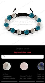 Özel Tasarım Makrome Bileklik - 14 Taş - Özel Tasarım Görseli