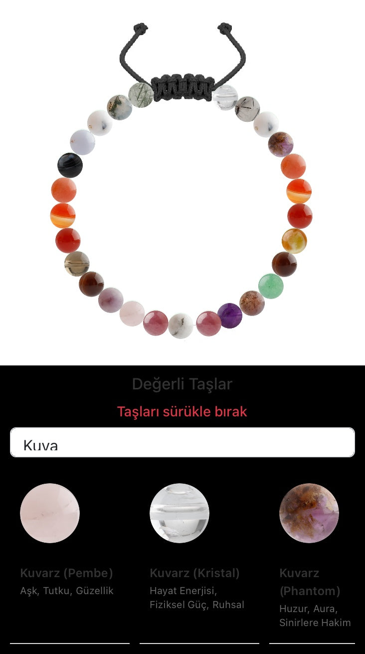 Özel Tasarım Merdiven Kapama Bileklik - 27 Taş - Özel Tasarım Görseli