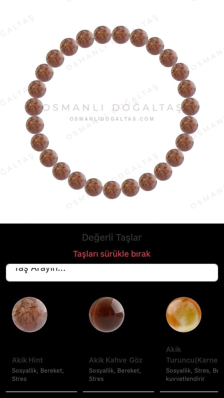 Özel Tasarım Elastik Misineli - 27 Taş - Özel Tasarım Görseli