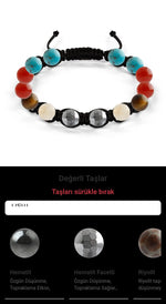 Özel Tasarım Makrome Bileklik - 14 Taş - Özel Tasarım Görseli