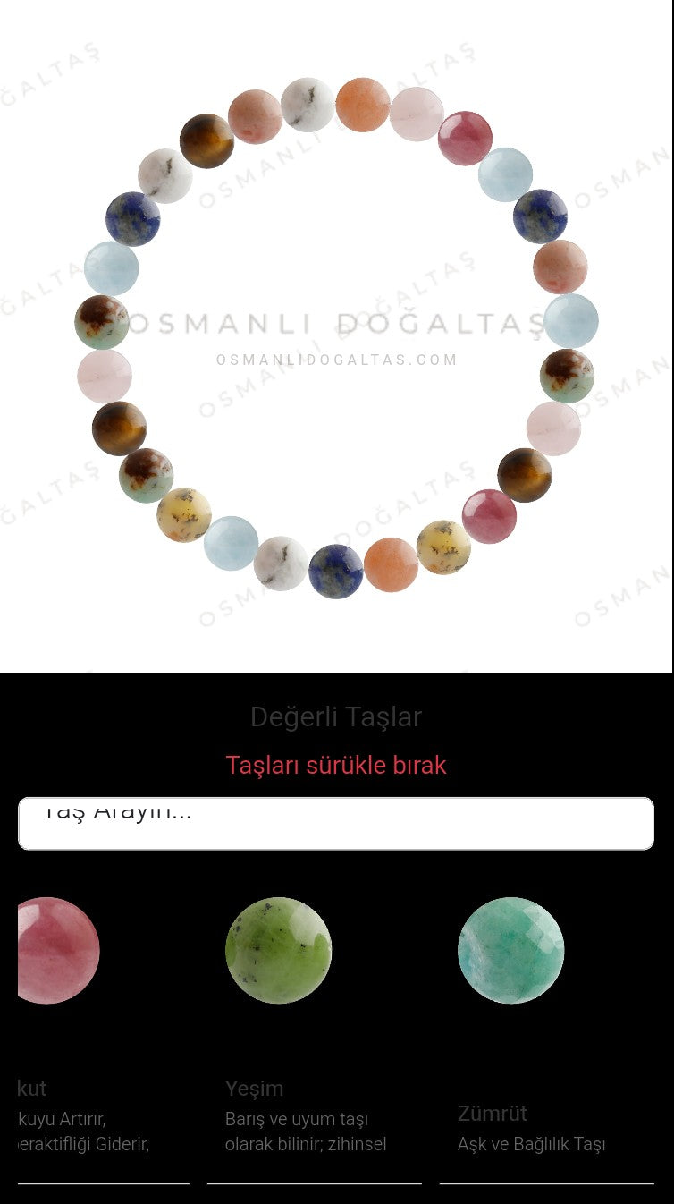 Özel Tasarım Elastik Misineli - 27 Taş - Özel Tasarım Görseli