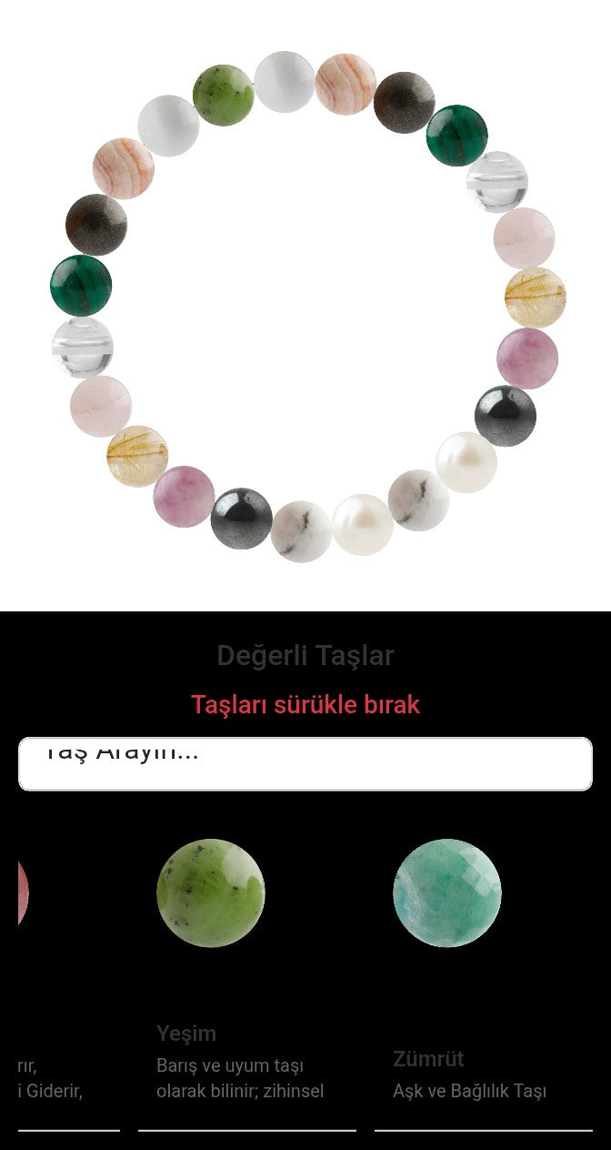 Özel Tasarım Elastik Misineli - 23 Taş - Özel Tasarım Görseli