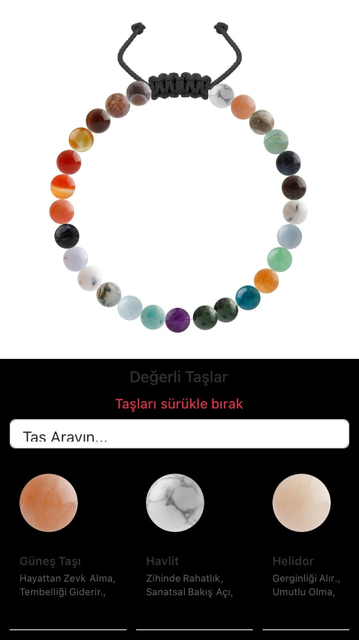 Özel Tasarım Merdiven Kapama Bileklik - 27 Taş - Özel Tasarım Görseli