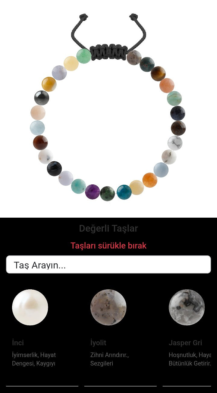 Özel Tasarım Merdiven Kapama Bileklik - 27 Taş - Özel Tasarım Görseli