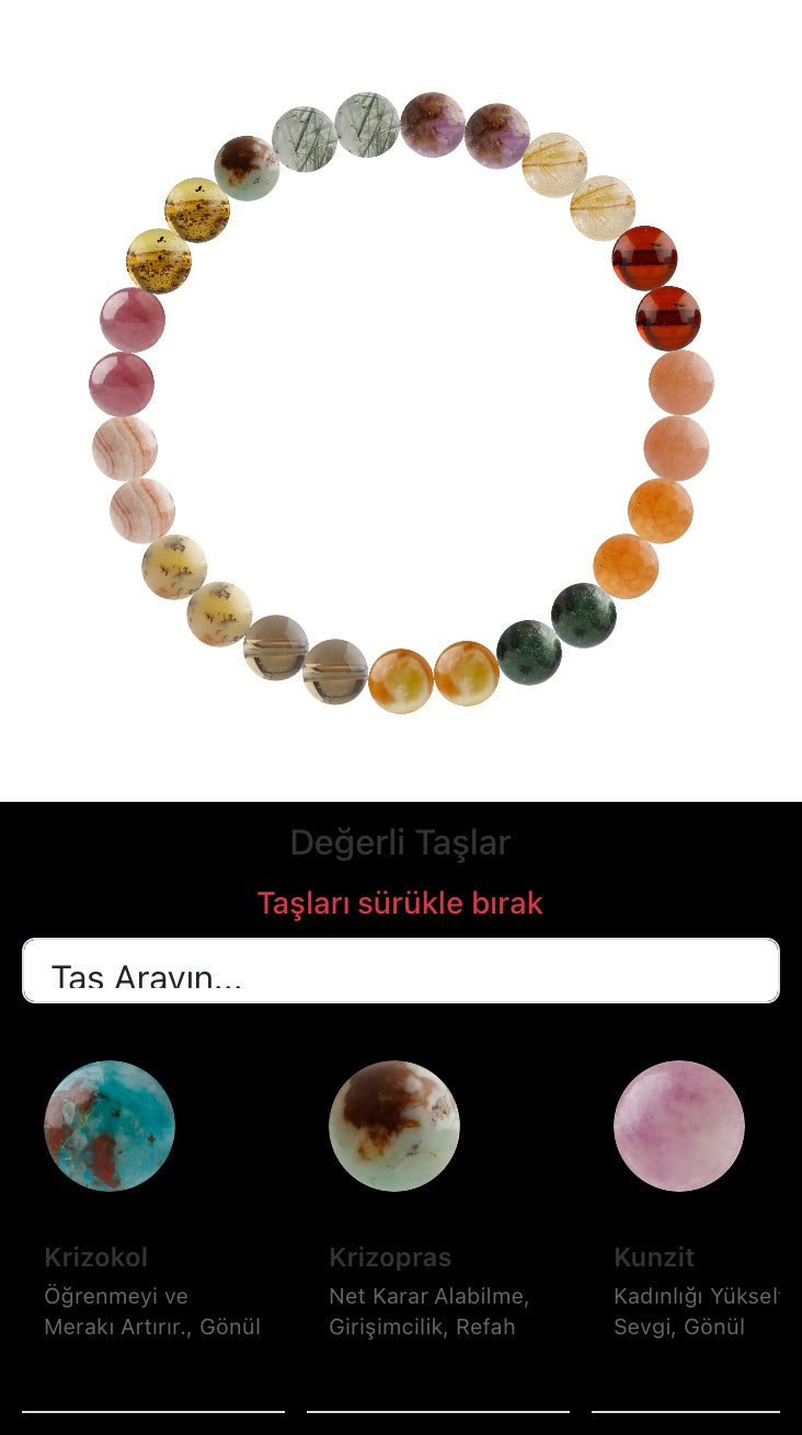 Özel Tasarım Elastik Misineli - 27 Taş - Özel Tasarım Görseli