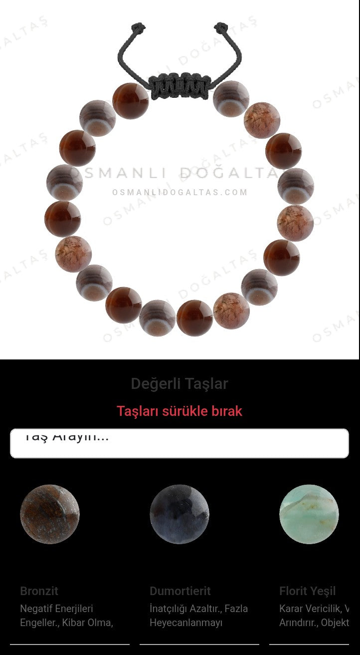 Özel Tasarım Merdiven Kapama Bileklik - 18 Taş - Özel Tasarım Görseli