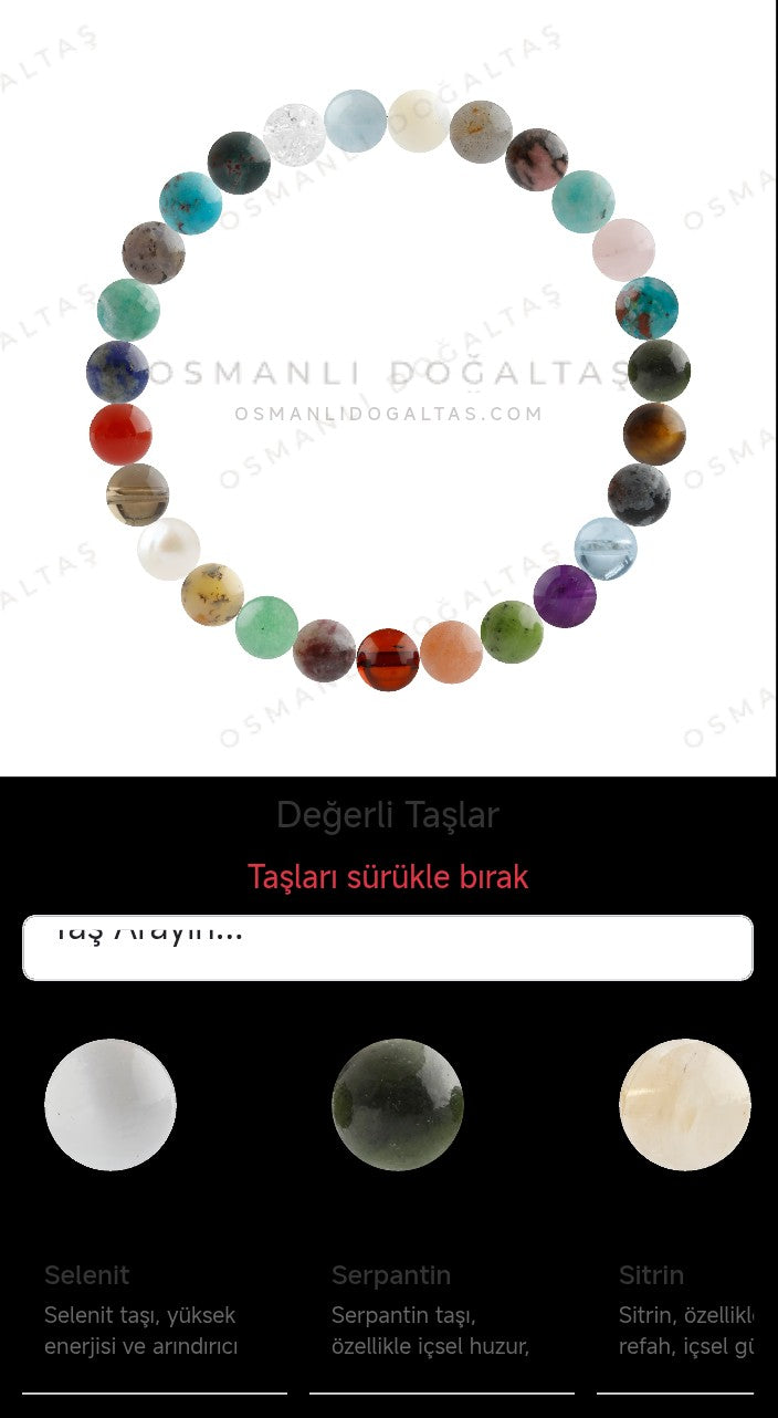 Özel Tasarım Elastik Misineli - 27 Taş - Özel Tasarım Görseli