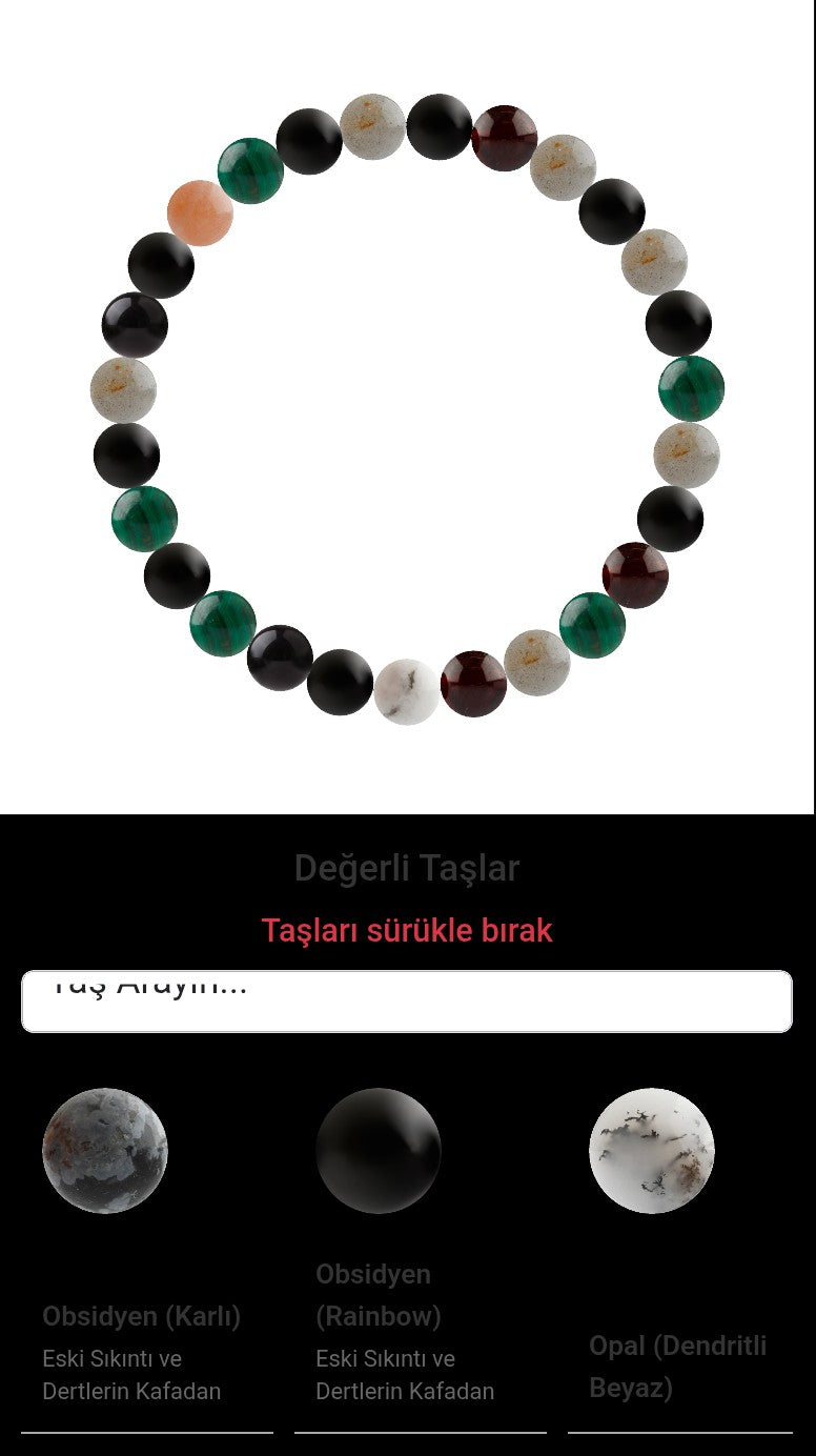 Özel Tasarım Elastik Misineli - 27 Taş - Özel Tasarım Görseli