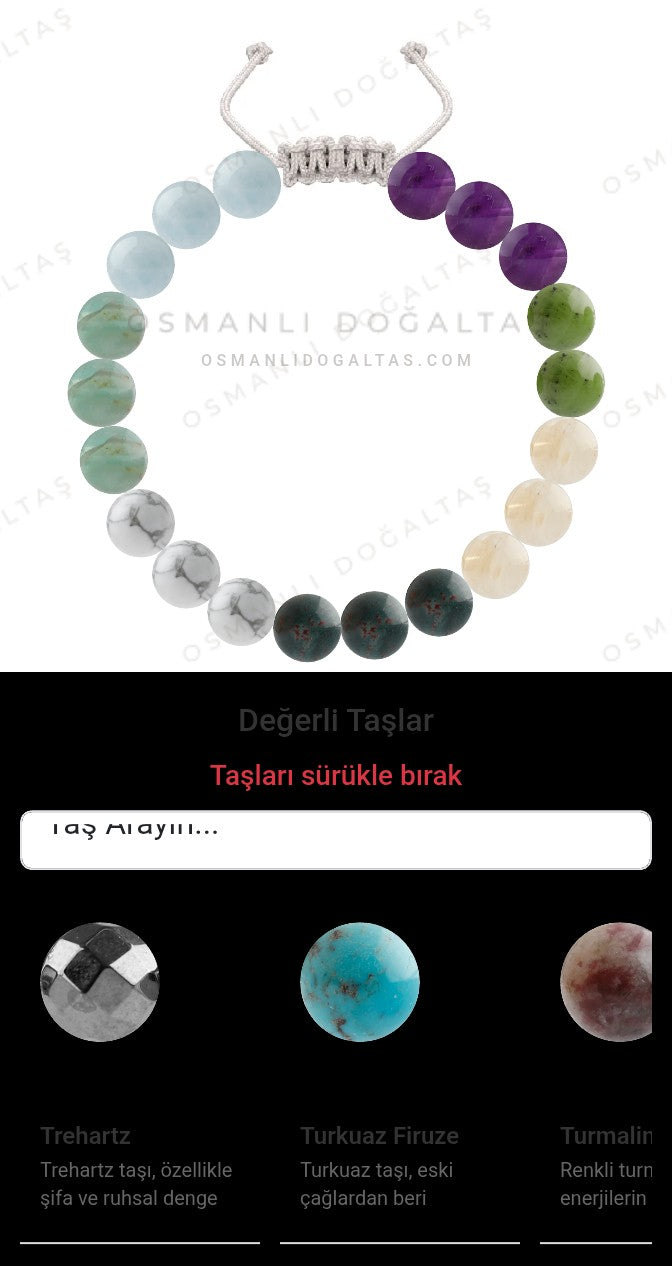 Özel Tasarım Merdiven Kapama Bileklik - 20 Taş - Özel Tasarım Görseli