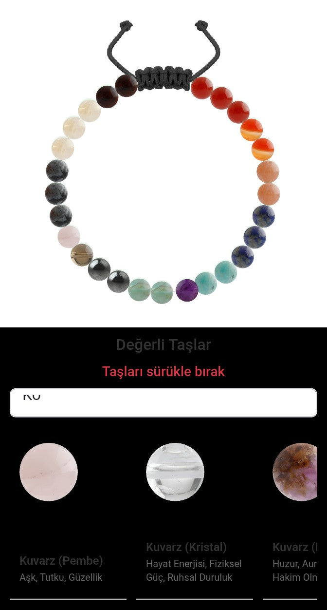 Özel Tasarım Merdiven Kapama Bileklik - 27 Taş - Özel Tasarım Görseli