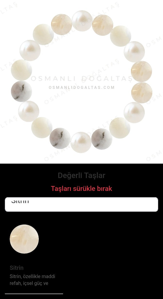Özel Tasarım Elastik Misineli - 18 Taş - Özel Tasarım Görseli