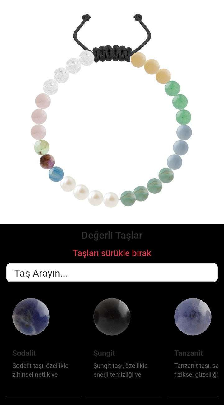 Özel Tasarım Merdiven Kapama Bileklik - 27 Taş - Özel Tasarım Görseli
