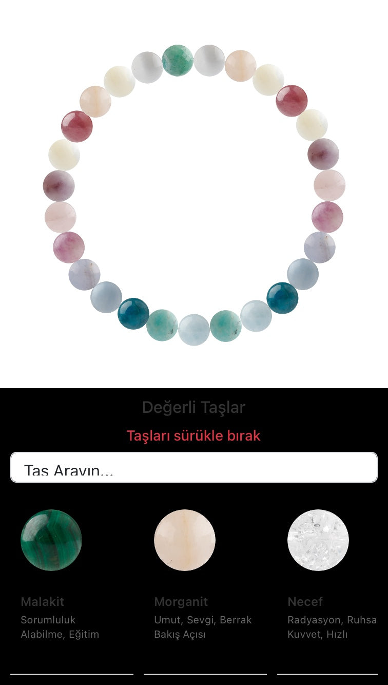 Özel Tasarım Elastik Misineli - 27 Taş - Özel Tasarım Görseli