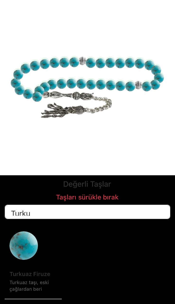 Özel Tasarım Tesbih - 33 Taş - Özel Tasarım Görseli