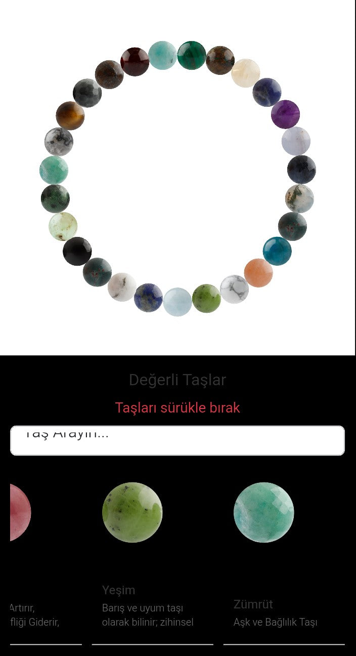 Özel Tasarım Elastik Misineli - 27 Taş - Özel Tasarım Görseli