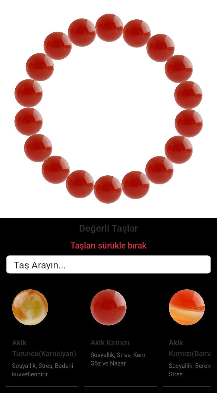 Özel Tasarım Elastik Misineli - 18 Taş - Özel Tasarım Görseli