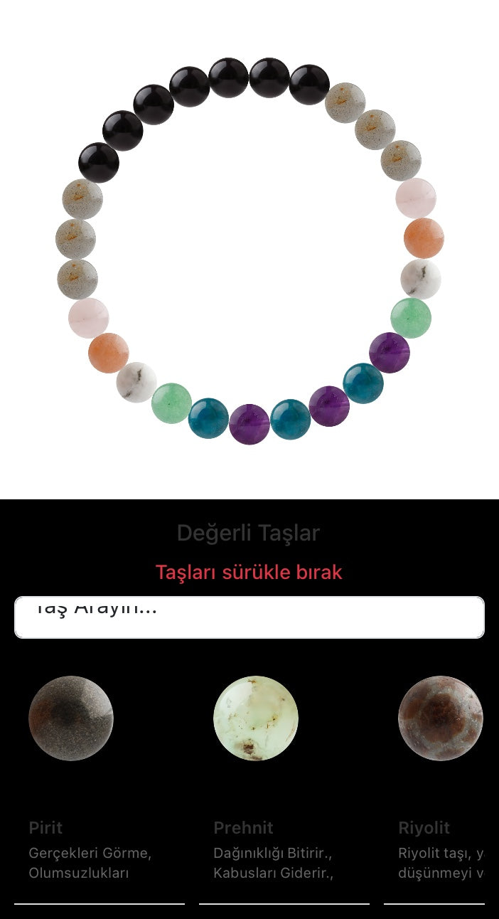 Özel Tasarım Elastik Misineli - 27 Taş - Özel Tasarım Görseli