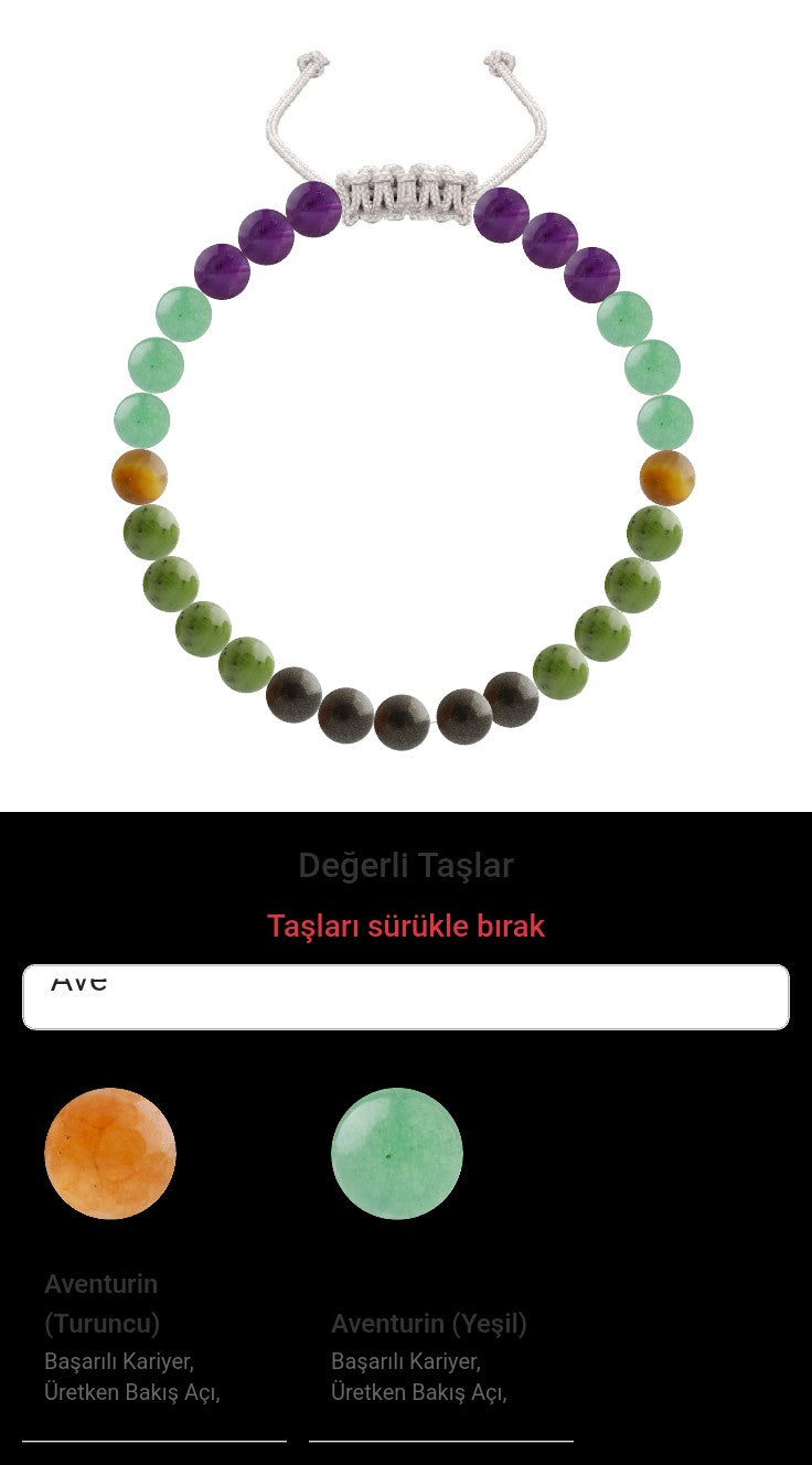 Özel Tasarım Merdiven Kapama Bileklik - 27 Taş - Özel Tasarım Görseli