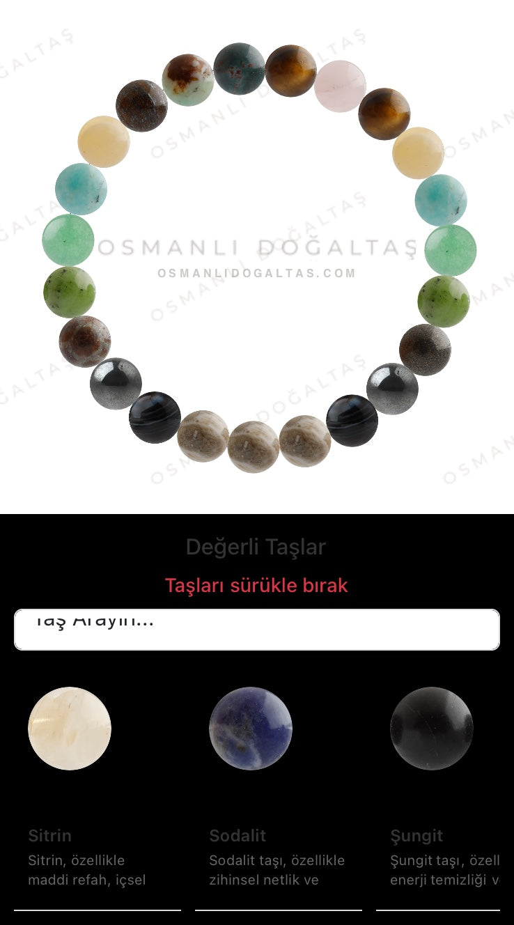 Özel Tasarım Elastik Misineli - 23 Taş - Özel Tasarım Görseli