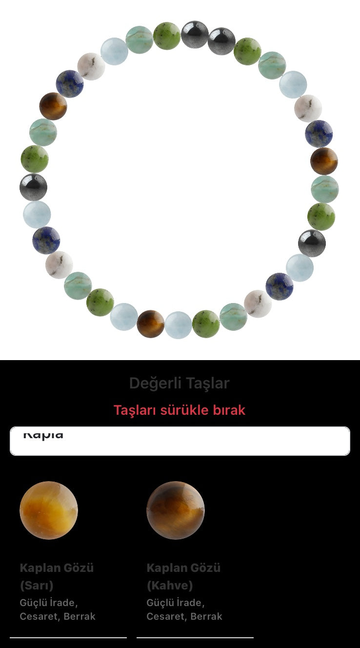 Özel Tasarım Elastik Misineli - 33 Taş - Özel Tasarım Görseli