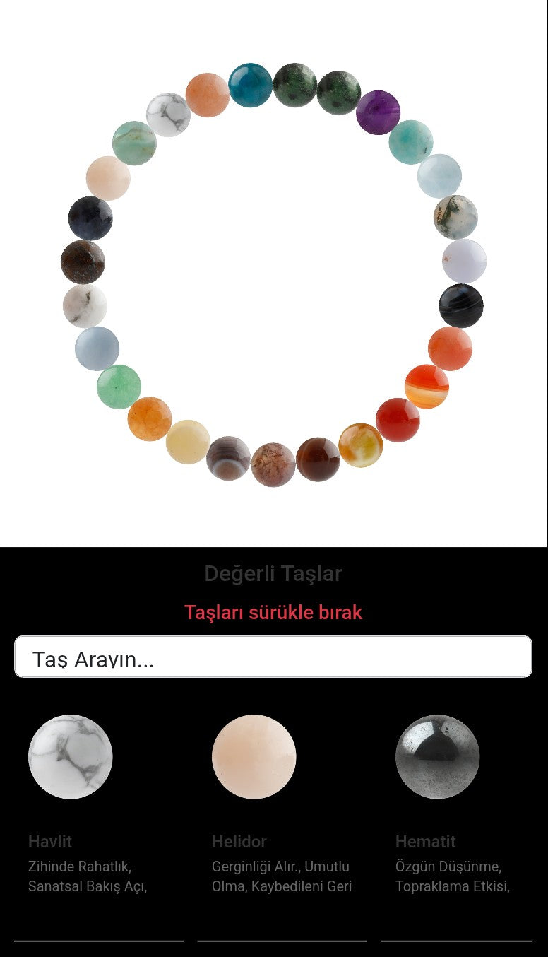 Özel Tasarım Elastik Misineli - 27 Taş - Özel Tasarım Görseli