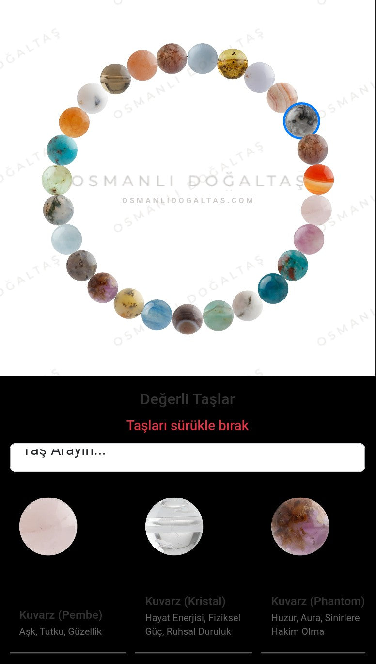 Özel Tasarım Elastik Misineli - 27 Taş - Özel Tasarım Görseli