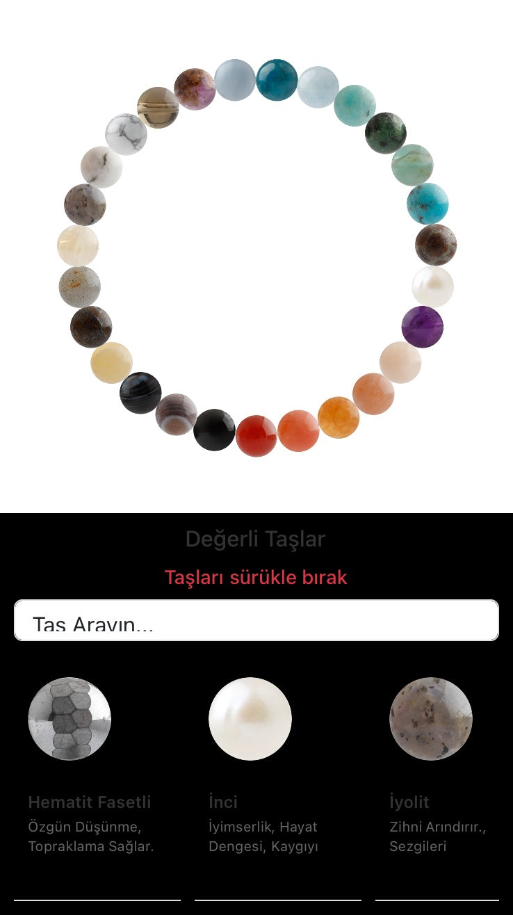 Özel Tasarım Elastik Misineli - 27 Taş - Özel Tasarım Görseli