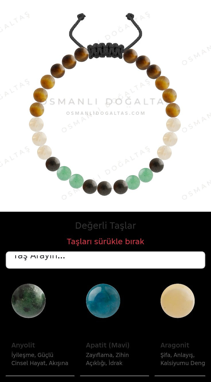 Özel Tasarım Merdiven Kapama Bileklik - 27 Taş - Özel Tasarım Görseli