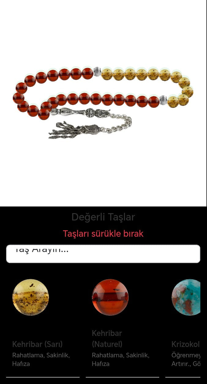 Özel Tasarım Tesbih - 33 Taş - Özel Tasarım Görseli
