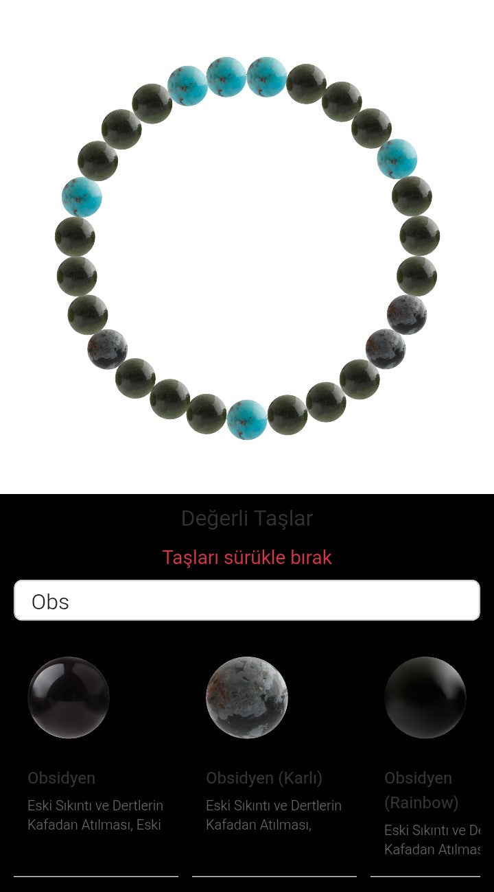 Özel Tasarım Elastik Misineli - 27 Taş - Özel Tasarım Görseli