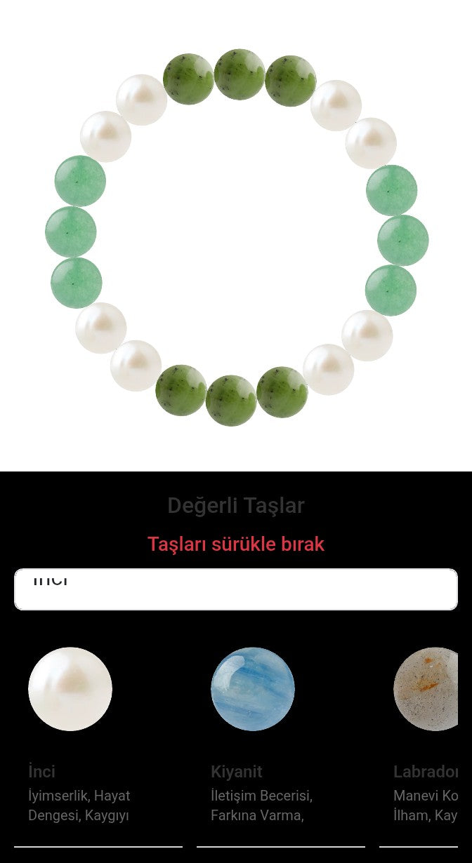 Özel Tasarım Elastik Misineli - 20 Taş - Özel Tasarım Görseli