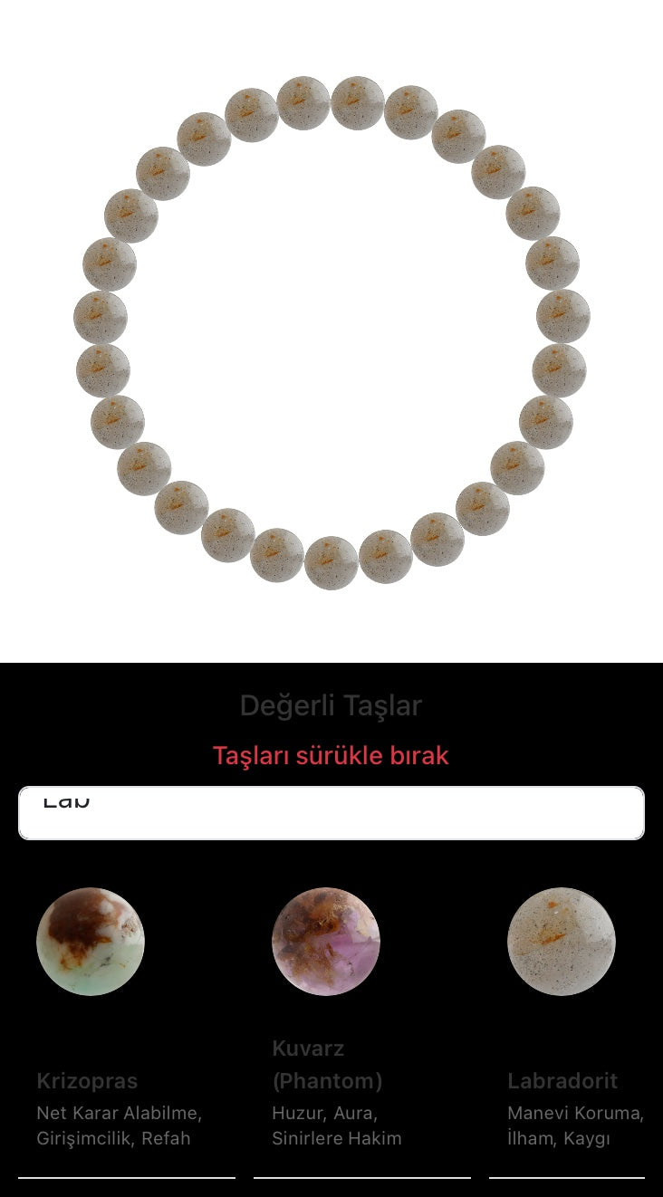 Özel Tasarım Elastik Misineli - 27 Taş - Özel Tasarım Görseli
