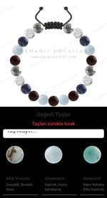 Özel Tasarım Merdiven Kapama Bileklik - 21 Taş - Özel Tasarım Görseli