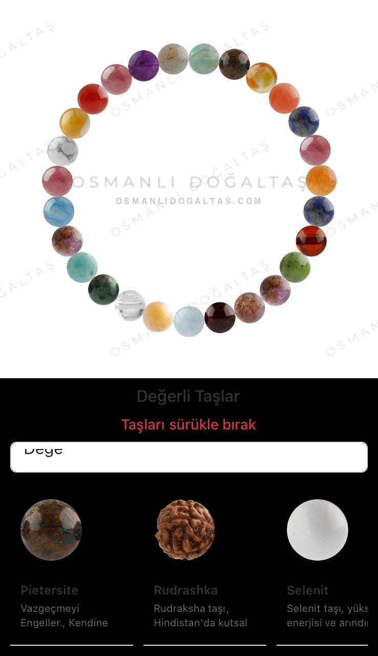 Özel Tasarım Elastik Misineli - 27 Taş - Özel Tasarım Görseli