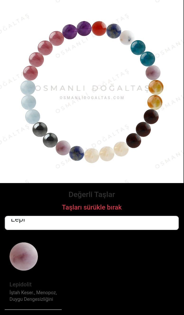 Özel Tasarım Elastik Misineli - 27 Taş - Özel Tasarım Görseli