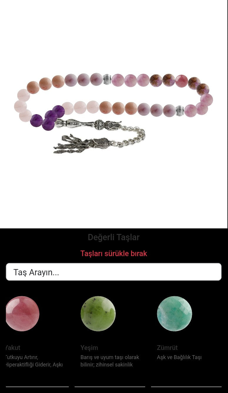 Özel Tasarım Tesbih - 33 Taş - Özel Tasarım Görseli